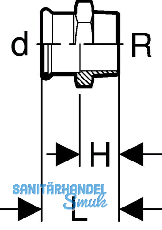 Geberit Mapress C-Stahl bergangsmuffe