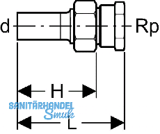 Geberit Mapress Edelstahl bergangsv