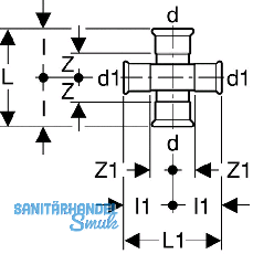 Geberit Mapress C-Stahl Kreuzstck