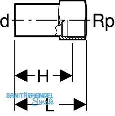 Geberit Mapress C-Stahl Absatzmuffe