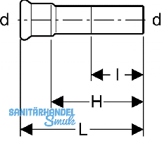 Geberit Mapress Edelstahl Gas bergang