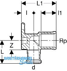 Geberit Mapress Kupfer Deckenwinkel