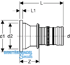 Geberit Mepla Vorpressbund d 75