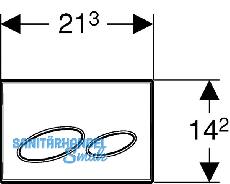 Geberit Bettigungsplatte Kappa20