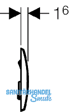 Geberit Bettigungsplatte Kappa20