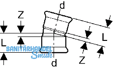Geberit Mapress Edelstahl Bogen