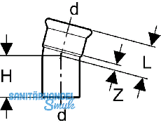 Geberit Mapress Edelstahl Bogen