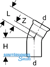 Geberit Mapress Edelstahl Bogen