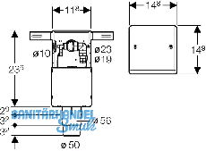 Geberit UP Siphon f WM und Trockner