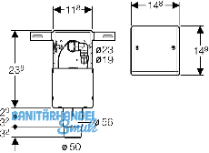 Geberit UP Siphon f WM m UP-Kasten