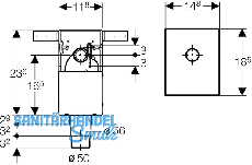 Geberit UP Siphon f.Waschtisch mit