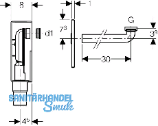 Geberit UP Siphon f.Waschtisch mit