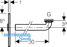 Geberit Fertigbauset f Waschtisch-