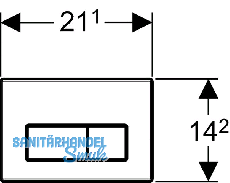 Geberit Bettigungsplatte Kappa50