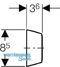 Geberit Rosette d40 241508