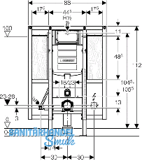 Geberit Duofix Montageelement f WC