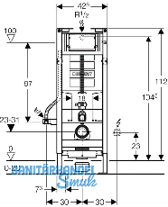 Geberit Duofix WC-Montageelement f WC