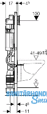 Geberit Duofix WC-Montageelement f WC