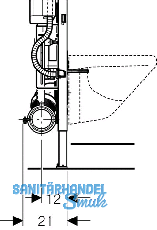 Geberit Duofix WC-Montageelement f WC