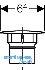 Geberit Ventilabdeckung Clou verchromt