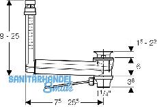 Geberit WT CLOU mit Hebel 152018