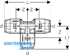 Geberit PushFit T-Stck d 20mm egal