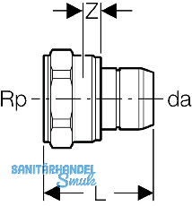 Geberit Verteiler Steckbergang mit