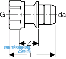 Geberit Steckberg. m. berwurfmutter