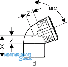 Geberit Bogen PP-MD 67.5G d110