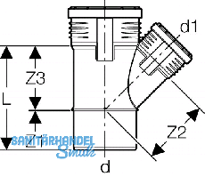 Geberit Abzweig PP-MD 45G d50/40