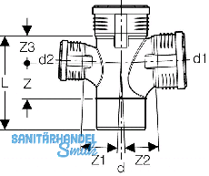 Geberit Abzweig 2x PP-MD 87.5G