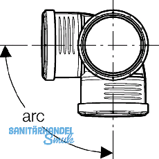 Geberit Eckabzweig PP-MD 87.5G