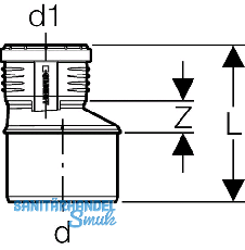 Geberit Reduktion PP-MD d110/40