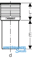 Geberit Abgangsstutzen PP-MD d110 lang