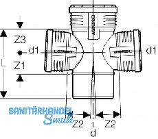 Geberit Abzw.2x PP-MD 87.5G d125/110/110