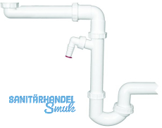 HL126/50 Raumsparsifon DN50x6/4" mit Kugelgelenk und Waschgeräte-Anschluss HL126/50 Raumsparsifon DN50x6/4" mit Kugelgelenk und Waschgeräte-Anschluss