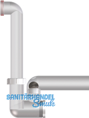 HL136NT Kondensatsifon transparent DN40 5/4\" d 12-18mm WGVS u. mechanischer GVS