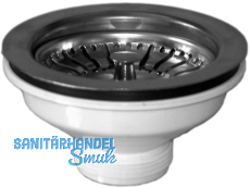 HL14/90 Ablaufventil (Korbventil) fr Ablaufffnungen d 90mm, Anschlussgewinde 6/4"