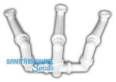 HL28 Abl.verb. DN40x6/4' f. Doppelsplen m. Restebecken