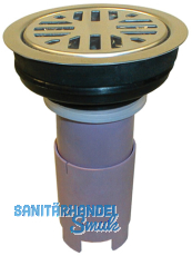 HL307 Trichter d 110mm m. Niro-Rost d 85mm u. Rckflussstop