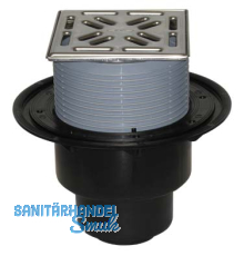 HL3100 Bodenablauf DN50/75/110 senkrech t 145x145mm Klick-Klack/