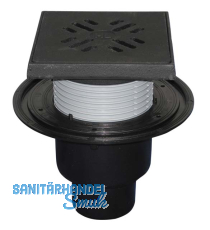 HL310NG Bodenabl. DN50/75/110 senkr 150x150mm/137x137mm Guss