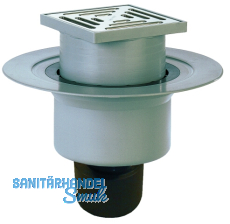 HL317 Bodenabl. DN50/75/110 senkr 147x147mm/138x138mm