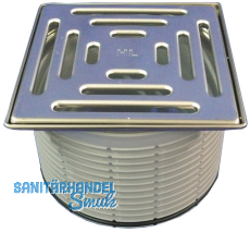 HL3910 Aufsatz d 146 mm/ Edelstahlrahmen 145x145/Nirorost 138x13