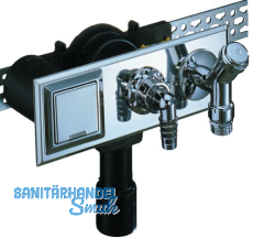 HL406E WG-UP-Sifon DN40/50 m. integriert em WasserAnschl.. Ausl.