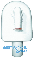 HL410 WG-Aufputz-Sifon DN40 m. Abdeckkappe wei