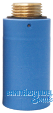 HL42B.MS Baustopfen m. MS-Gewinde 1/2' blau