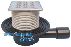 HL510N-3121 Bodenabl. DN40/50 waagr KLICK-KLACK, Seine