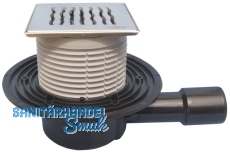 HL510N-3123 Bodenabl. DN40/50 waagr KLICK-KLACK, Orinoco