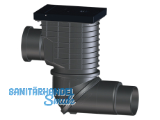 HL600NGHO Regensinkkasten horizontal, Guss, DN110 Zu- und DN110/125 Abgang